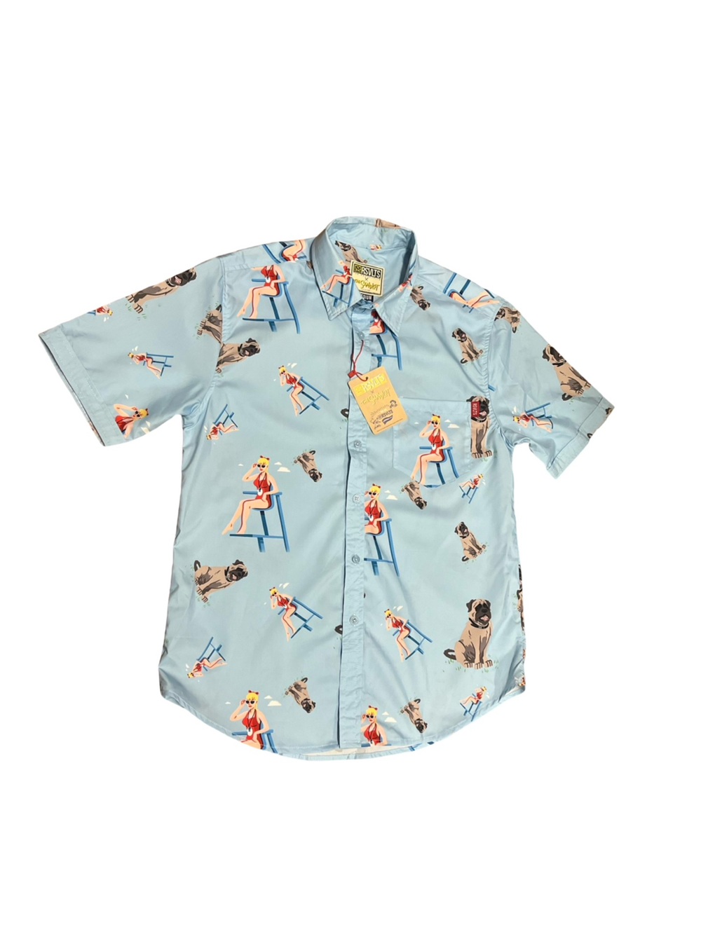 NWT Roosevelts RSVLTS x The Sandlot SS Shirt Wendy Peffercorn Beast Sz M Beach